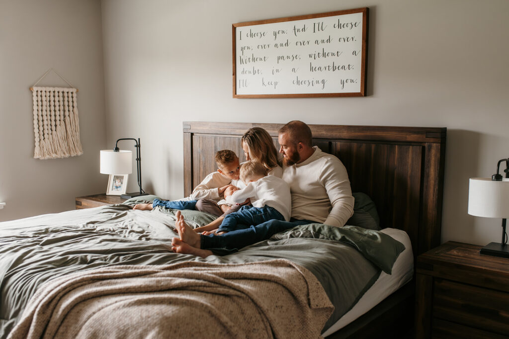 In home newborn photographer Hudson WI