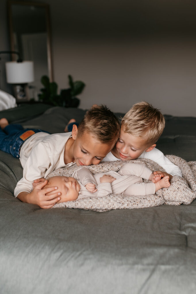 Lifestyle newborn session St. Croix Valley Wisconsin