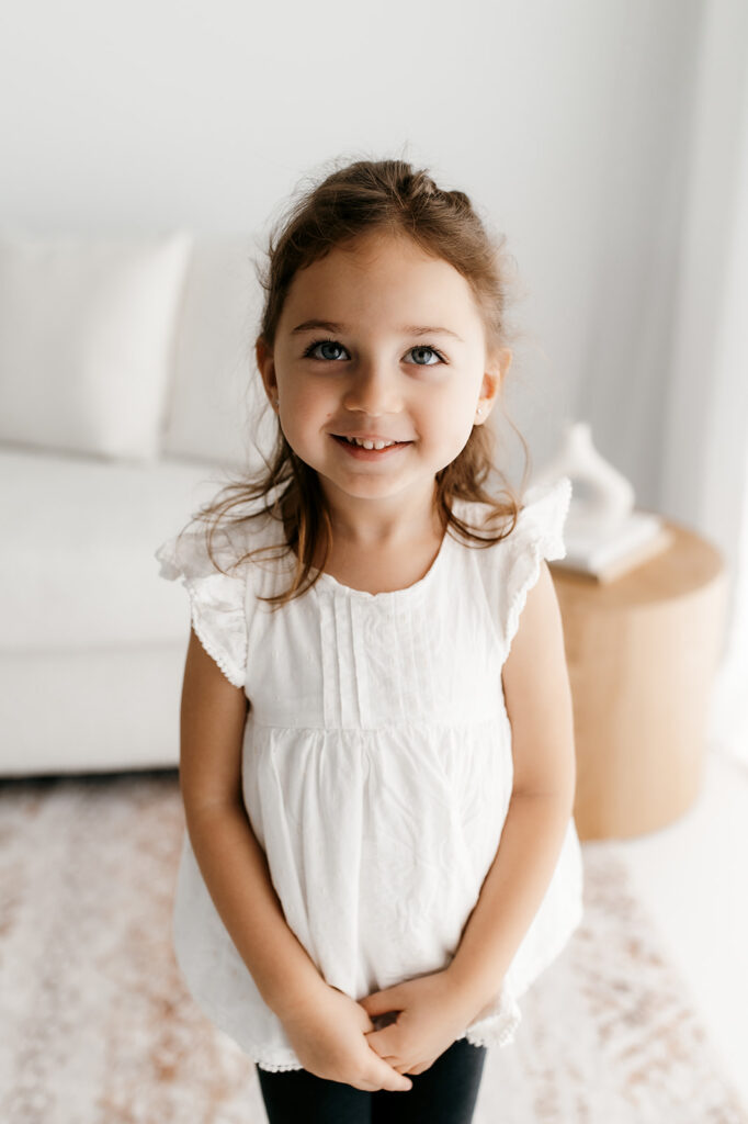 proud big sister at the newborn session