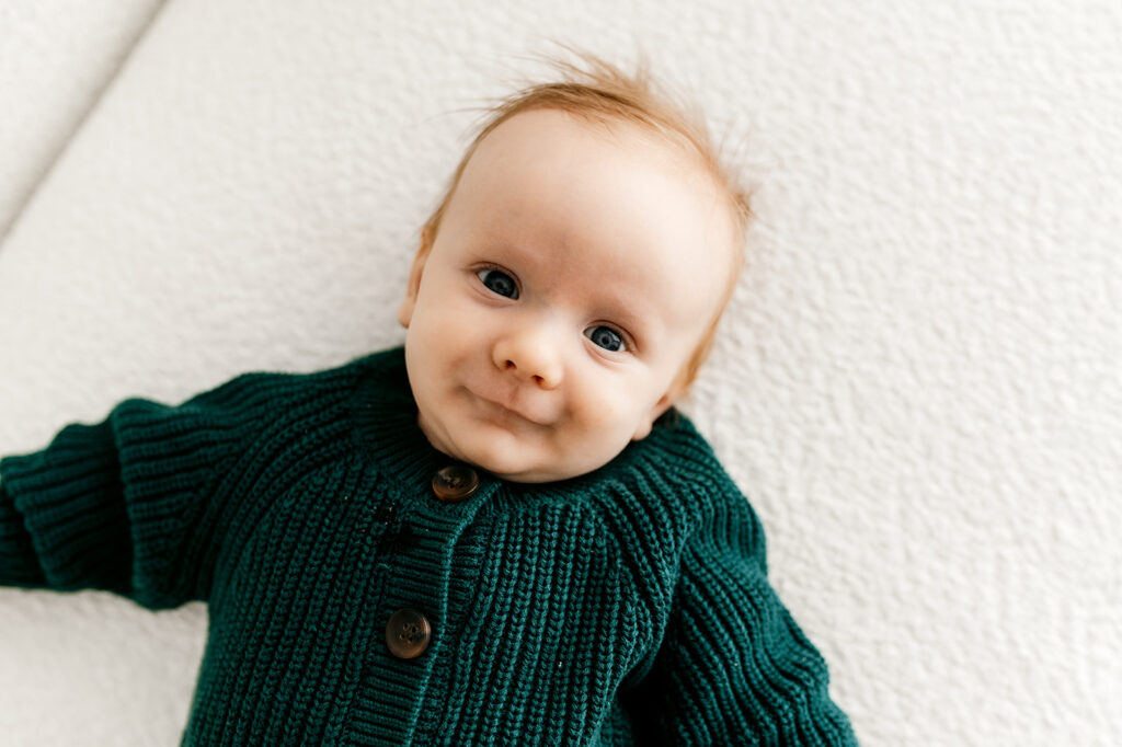 Holiday newborn photos