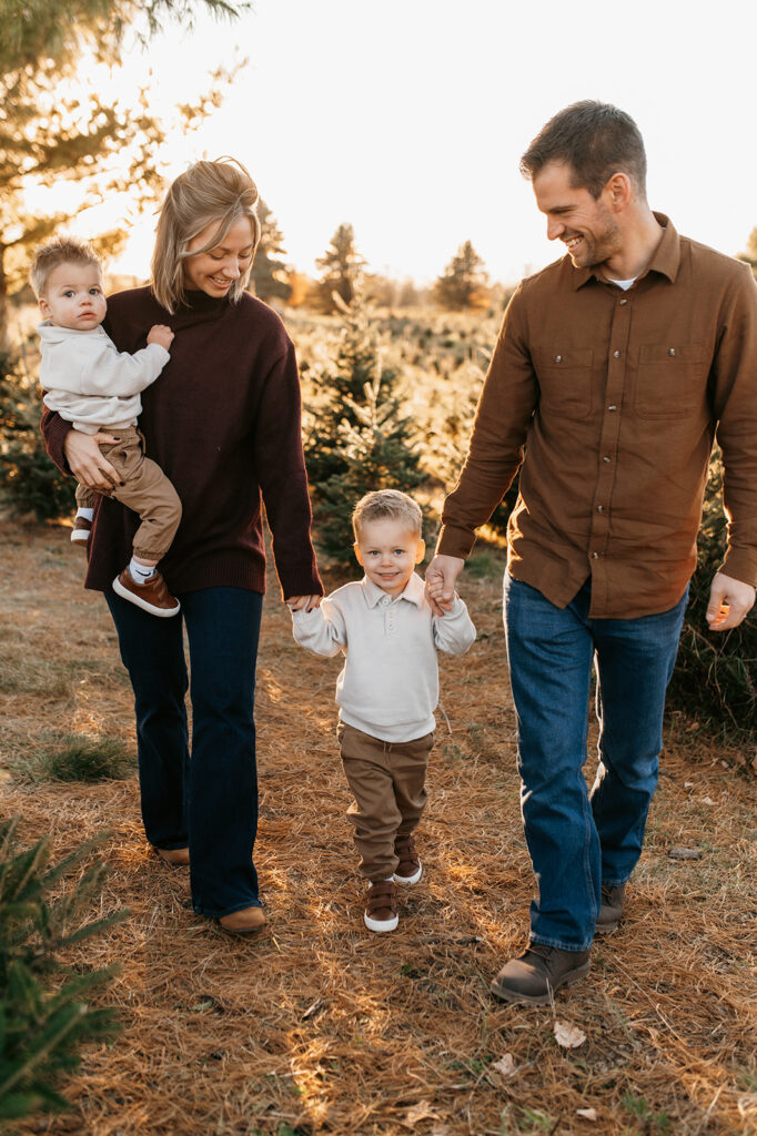 Minnesota tree farm mini sessions