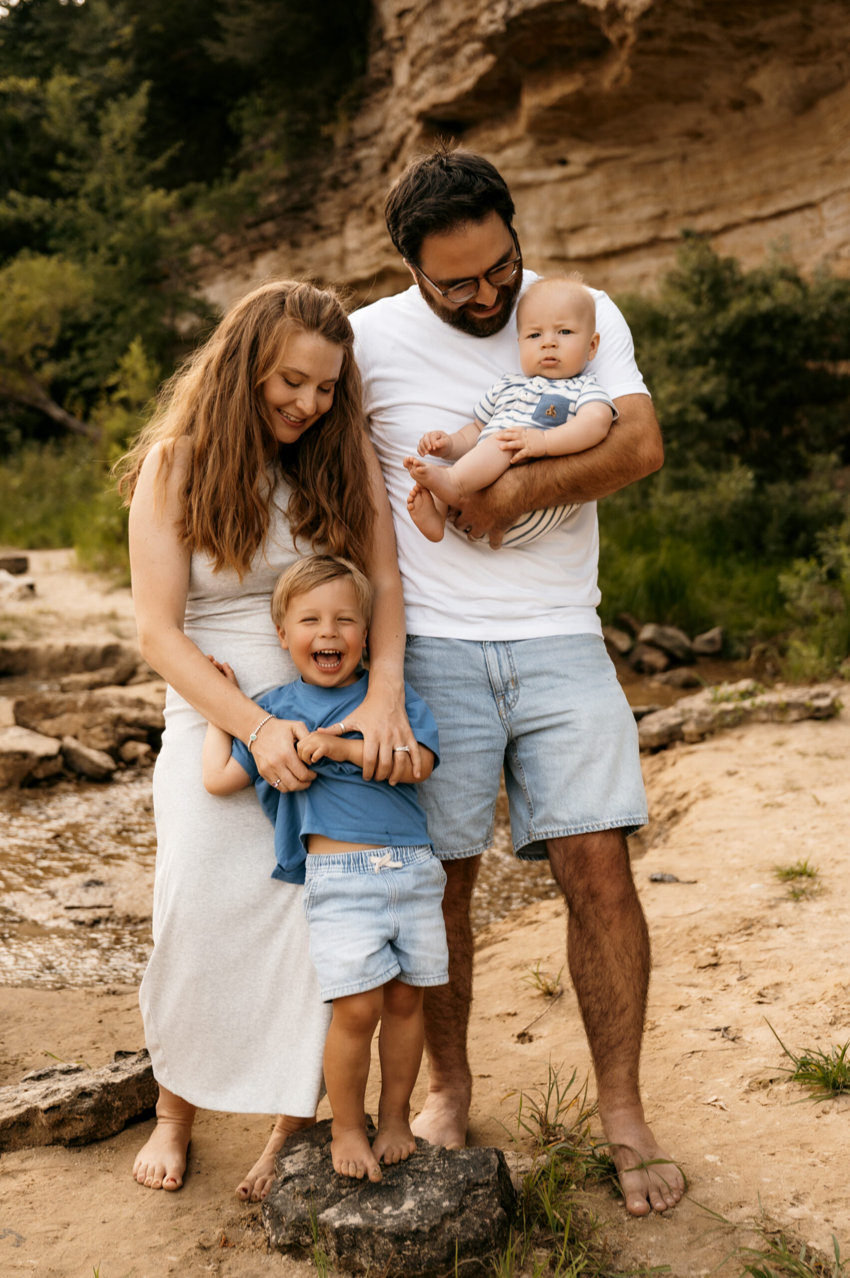 Wisconsin family photographer capturing genuine family connection