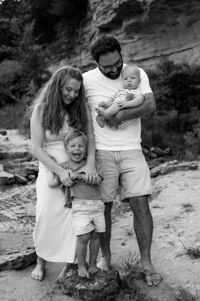 Wisconsin family photographer capturing genuine family connection